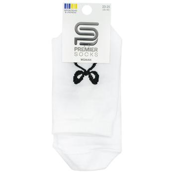 Шкарпетки Premier Socks жіночі класичні з бантиком р.23-25 білий - купити, ціни на Чудо Маркет - фото 1