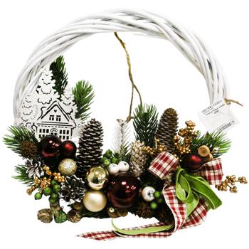 Новорічний вінок 0041 - купить, цены на МегаМаркет - фото 6