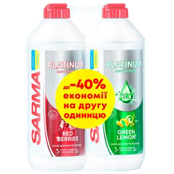 Sarma Platinum Dishwashing Liquid 2x500ml - buy, prices for - photo 1