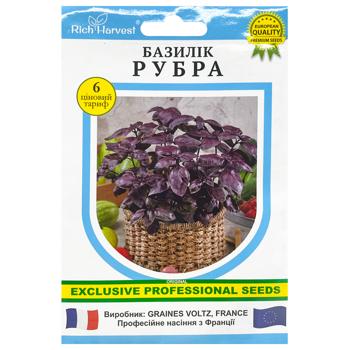 Насіння Rich Harvest Базилік Рубра 500шт