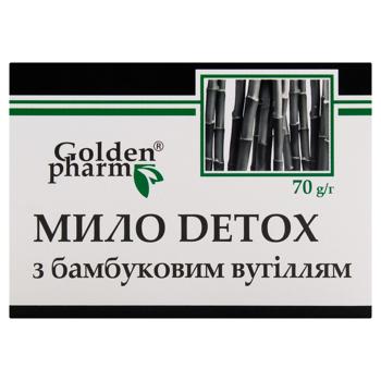 Golden Pharm Detox Solid Soap with Bamboo Charcoal 70g - buy, prices for MegaMarket - photo 2