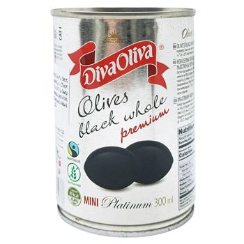 Маслини Diva Oliva Platinum Mini без кісточки 300мл - купити, ціни на КОСМОС - фото 1