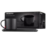 Набір Ardesto чашка з блюдцем чорна 250мл