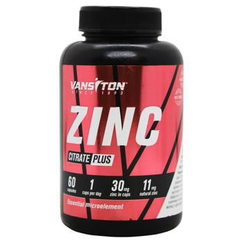 Vansiton Natural Supplement Minerals Zinc Citrate Plus 60 capsules - buy, prices for ULTRAMARKET - photo 1