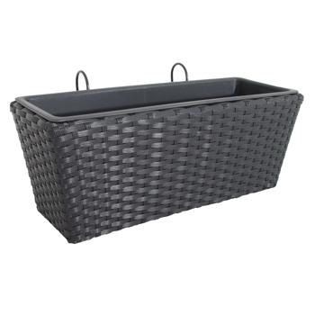 Metro Professional Barbados Black Cachepot 52x21cm - buy, prices for - photo 1