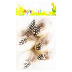 Пасхальные яйца золотые с перьями