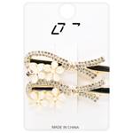 Заколки Бантики со стразами 2шт 3746-7