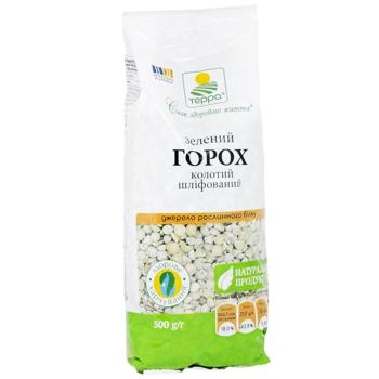 Горох зеленый Терра колотый шлифованный 500г - купить, цены на КОСМОС - фото 3