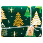 Provence Green Christmas Tree Knitted Plaid 90*130cm