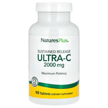 Витамин С, Ultra-C, Nature's Plus, 2000 мг, 90 таблеток - купить, цены на Biotus - фото 1
