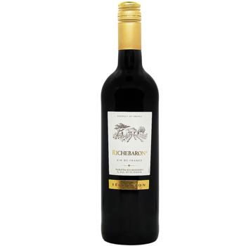 Uvica Richebaron Red Dry Wine 12.5% 0.75l - buy, prices for Auchan - photo 1