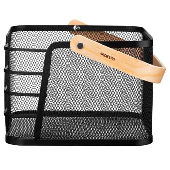 Кошик Ardesto Midori чорний з ручкою дерев'яною 24*23,5*16,1см - купити, ціни на - фото 3