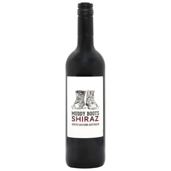 Muddy Boots Shiraz Red Dry Wine 13.5% 0.75l - buy, prices for MegaMarket - photo 1