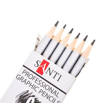 Santi Highly Pro Set of Graphic Pencils 2H-5B 6pcs - buy, prices for - photo 4