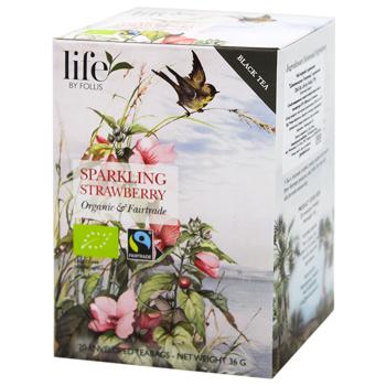 Чай черный Life by Follis Шампанское-клубника органический 1,8г*20шт