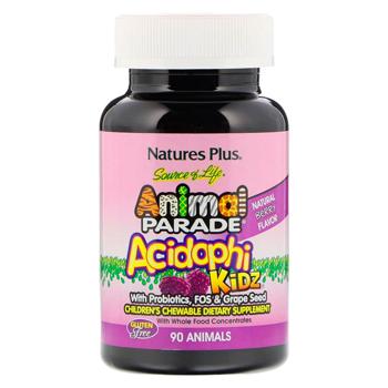 Natures Plus Animal Parade Acidophi Kidz Berry Flavored Children's Probiotic 90 chewables - buy, prices for Biotus - photo 1