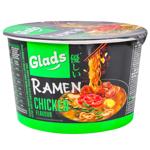 Лапша Glads быстрого приготовления с соусом рамен со вкусом курицы 105г