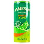 Напій слабоалкогольний Jameson Ginger&Lime 5% 250мл