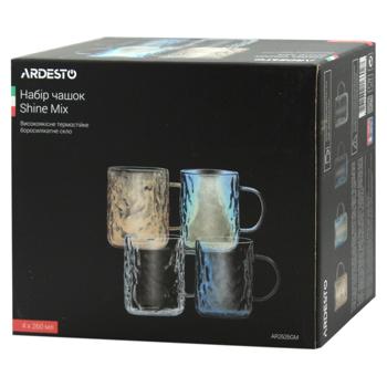 Ardesto Shine Mix Set of Cups 260ml 4pcs - buy, prices for NOVUS - photo 1