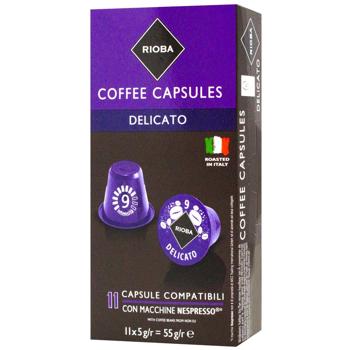 Rioba Delicato Coffee Capsules 5g*11pcs - buy, prices for METRO - photo 1