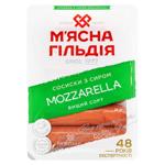 Сосиски М'ясна Гільдія З сиром Mozzarella вищий сорт 285г