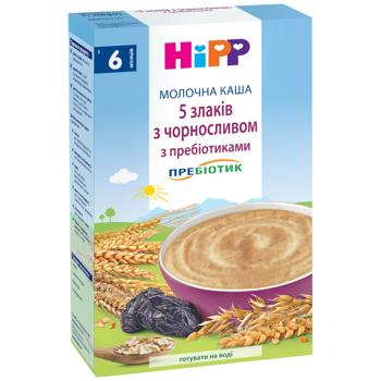 Hipp 5 Cereals with Prunes and Prebiotics Milk Porridge 250g - buy, prices for MegaMarket - photo 1