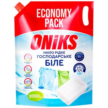 Мыло жидкое Oniks хозяйственное белое 2000г - купить, цены на Восторг - фото 1