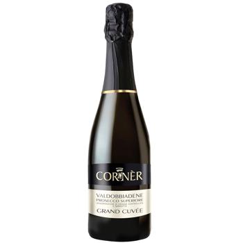 Corner Valdobbiadene Prosecco Superiore Grand Cuvee White Dry Sparkling Wine 11% 0.375l