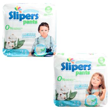 Підгузки-трусики Slipers Junior 5 XL 9-21кг 24шт