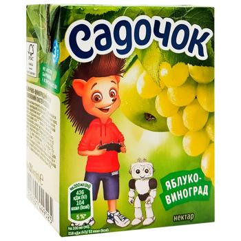 Нектар Садочок Яблуко-виноград 0,2л - купити, ціни на - фото 3