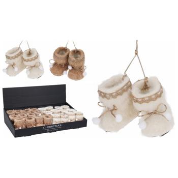 Koopman Boots Christmas Tree Decoration 75x50x70mm in Assortment