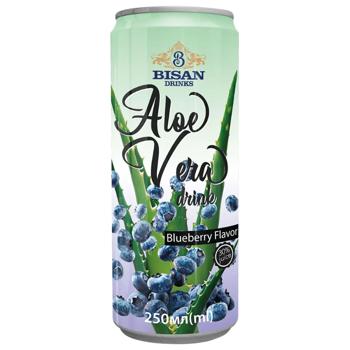 Напій соковий Bisan Drinks Aloe Vera з ароматом чорниці 250мл - купити, ціни на Чудо Маркет - фото 1
