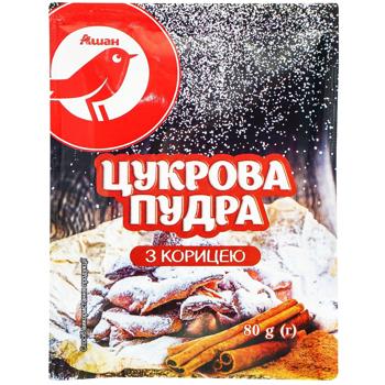 Сахарная пудра Auchan с корицей 80г