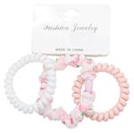 Гумки для волосся пружинки та з тканини 3шт 3127-10