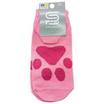 Шкарпетки Premier Socks жіночі середні Лапки р.23-25 рожевий