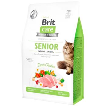 Корм сухой Brit Care Weight Control с курицей для пожилых кошек с лишним весом 400г - купить, цены на MasterZoo - фото 1