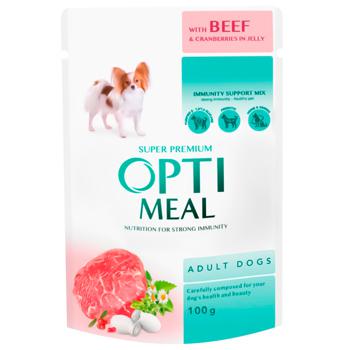 Optimeal Wet Food with Different Tastes for Adult Dogs 3+1pcs x 85g - buy, prices for - photo 2