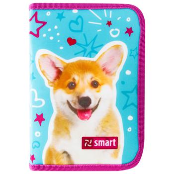 Пенал Smart Corgi твердый одинарный с двумя клапанами HP-04 - купить, цены на - фото 2