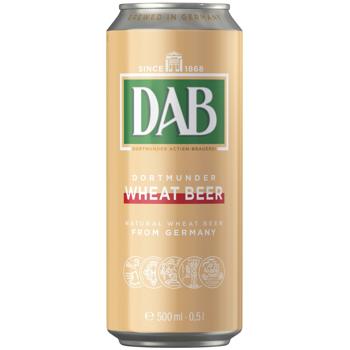 Пиво DAB Wheat Beer светлое нефильтрованное 4,8% 0,5л - купить, цены на Чудо Маркет - фото 1