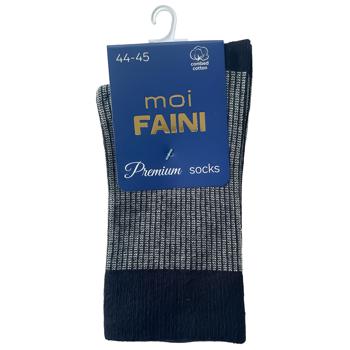 Шкарпетки Moi Faini Жакардові Смуги чоловічі чорно-білі розмір 44-45 Шкарпетки Moi Faini Жакардові Смуги чоловічі чорно-білі розмір 44-45 - купити, ціни на - фото 1