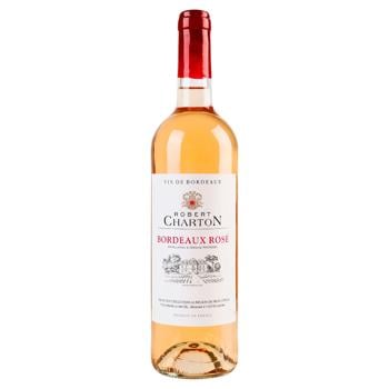 Вино Robert Charton Bordeaux Rose розовое сухое 13% 0,75л - купить, цены на - фото 1