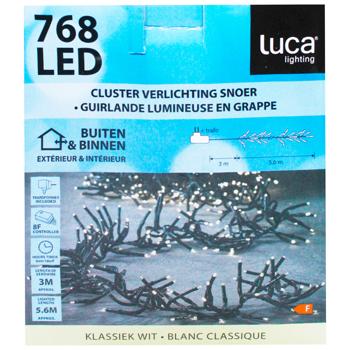 Гірлянда Luca Lighting Кластер світлодіодна 768 LED 5,6м біле світло - купити, ціни на - фото 2