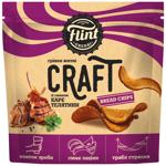 Flint Grenki Rye-Wheat Wavy Bread Chips with Veal Loin Flavor 90g