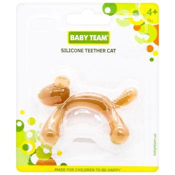 Baby Team Cat Silicone Teether From 4 Months - buy, prices for COSMOS - photo 1