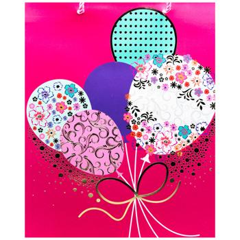 Пакет подарунковий паперовий 26*32*10см 738M-5985 - купити, ціни на КОСМОС - фото 2