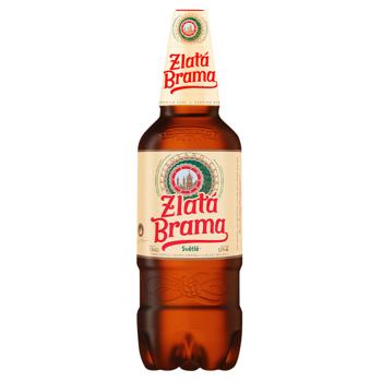 Zlata Brama Light Beer 5% 1l - buy, prices for EKO Market - photo 1