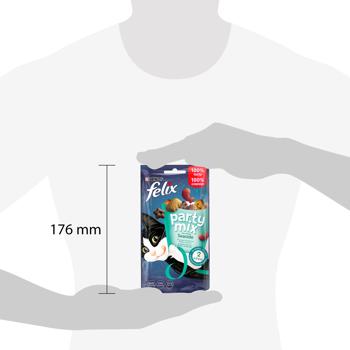 Felix Party Mix Ocean Cat Snack with Salmon, Trout and Pollock 60g - buy, prices for MasterZoo - photo 3