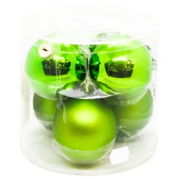 House of Seasons Green Christmas Balls 6pcs - buy, prices for MegaMarket - photo 1