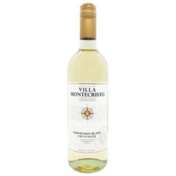 Villa Montecristo Sauvignon Blanc Trevenezia White Dry Wine 12% 0.75l