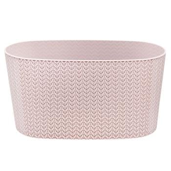 Sumela Light Pink Balcony Flower Pot with Drainage 4.7l